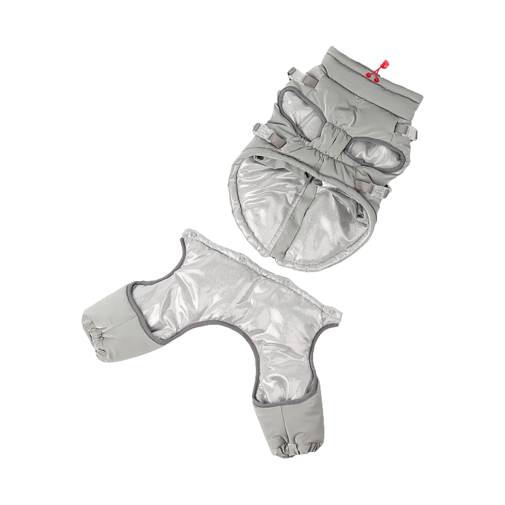 Silver Paw - Dog - Nova Detachable Bodysuit Grey
