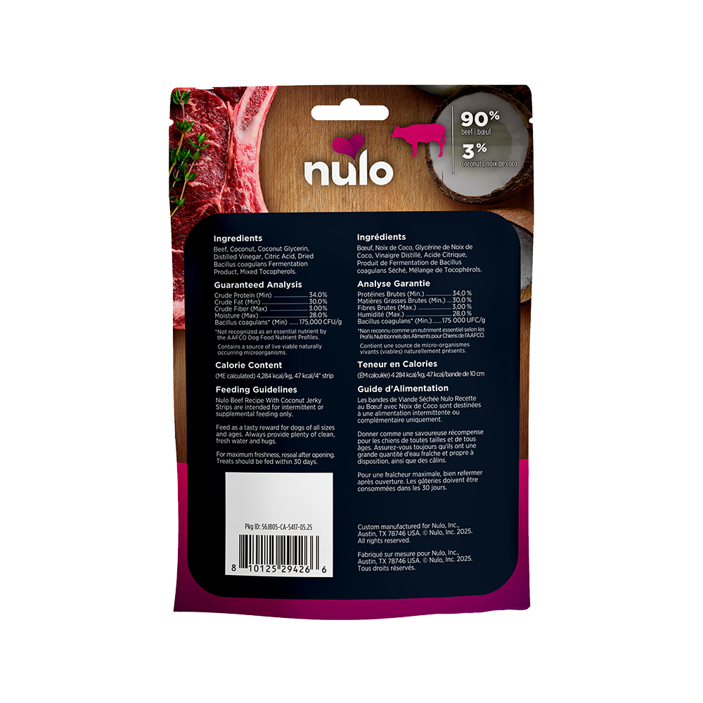 Nulo - Dog - Freestyle Jerky Treat Beef & Coconut