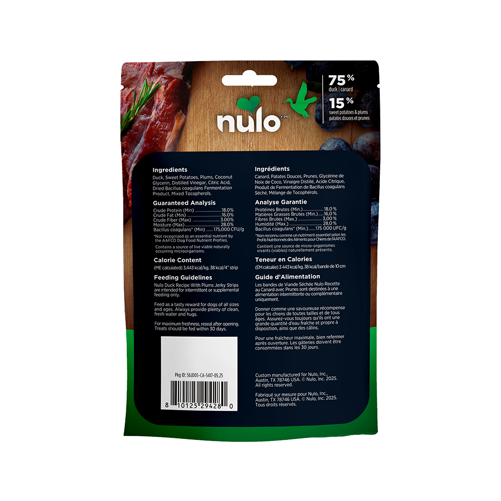 Nulo - Dog - Freestyle Jerky Treat Duck & Plum