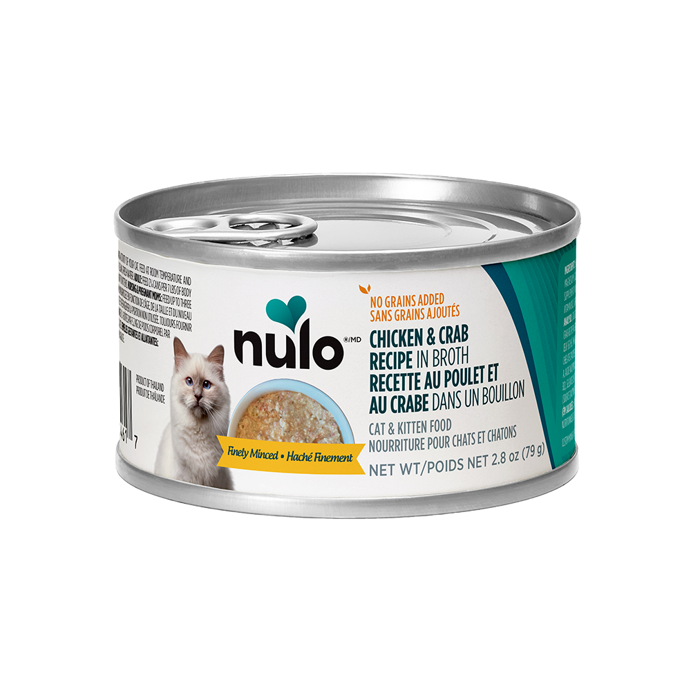 Nulo - Cat - Finely Minced Grain Free Chicken & Crab Recipe in Broth