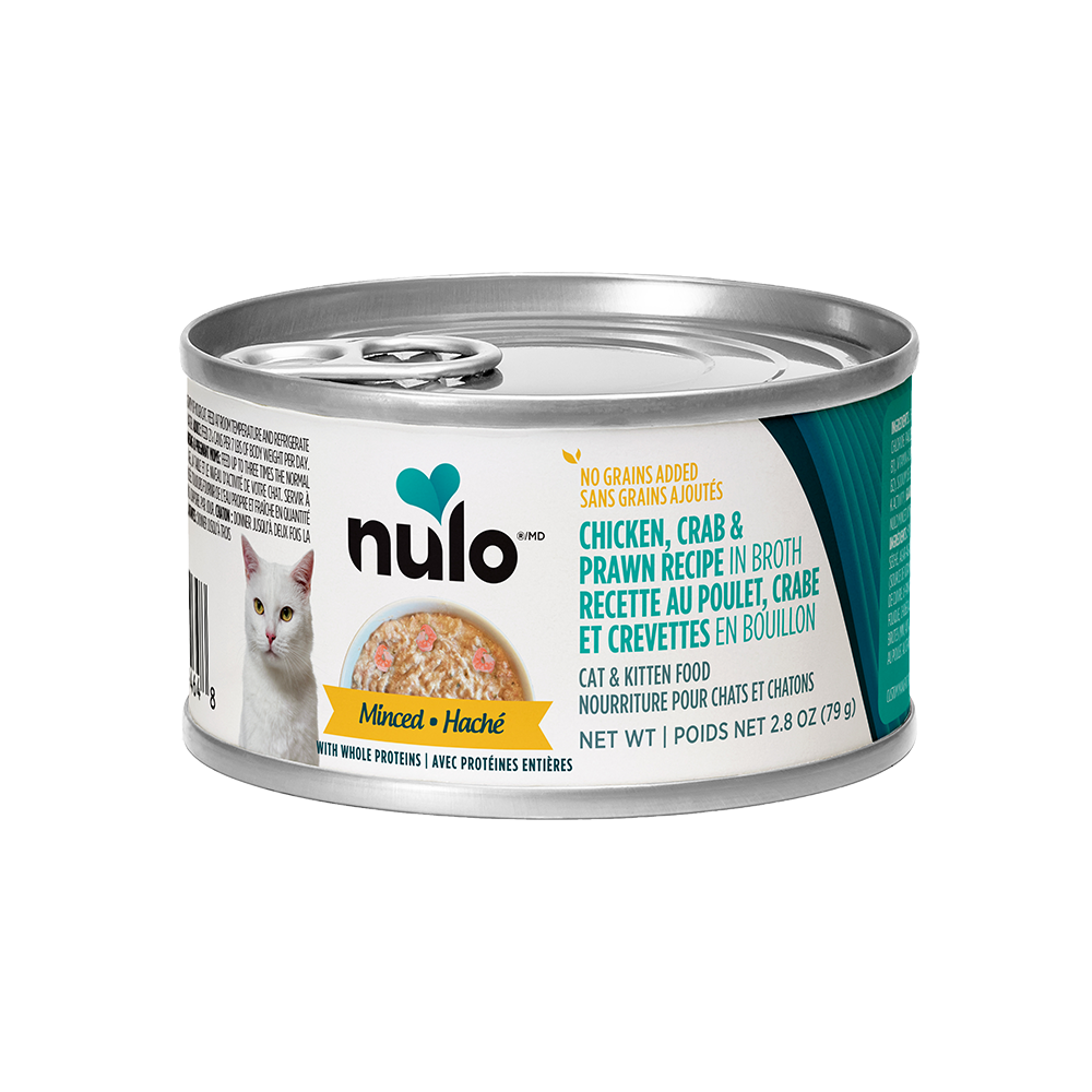 Nulo - Cat - Minced Grain Free Chicken, Crab & Prawn Recipe in Broth