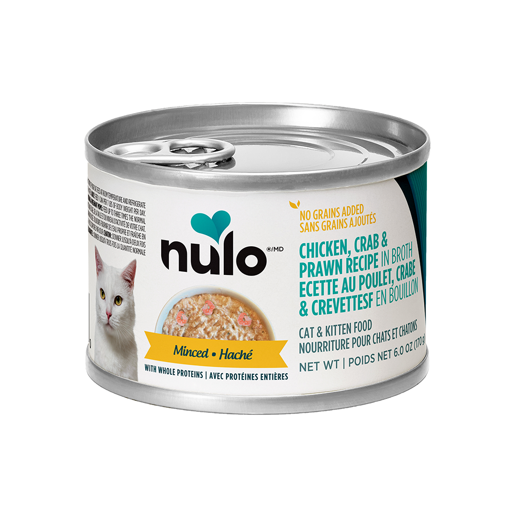Nulo - Cat - Minced Grain Free Chicken, Crab & Prawn Recipe in Broth