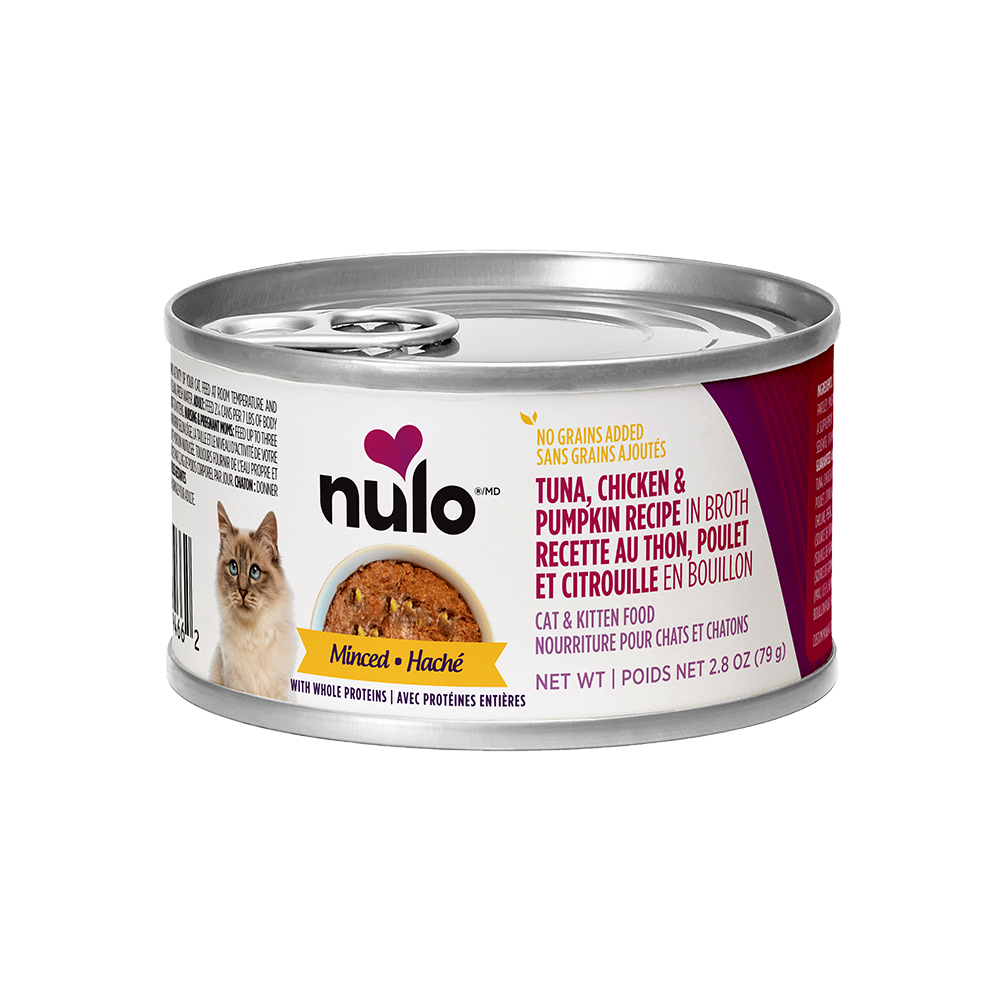 Nulo - Cat - Minced Grain Free Tuna, Chicken & Pumpkin Recipe in Broth
