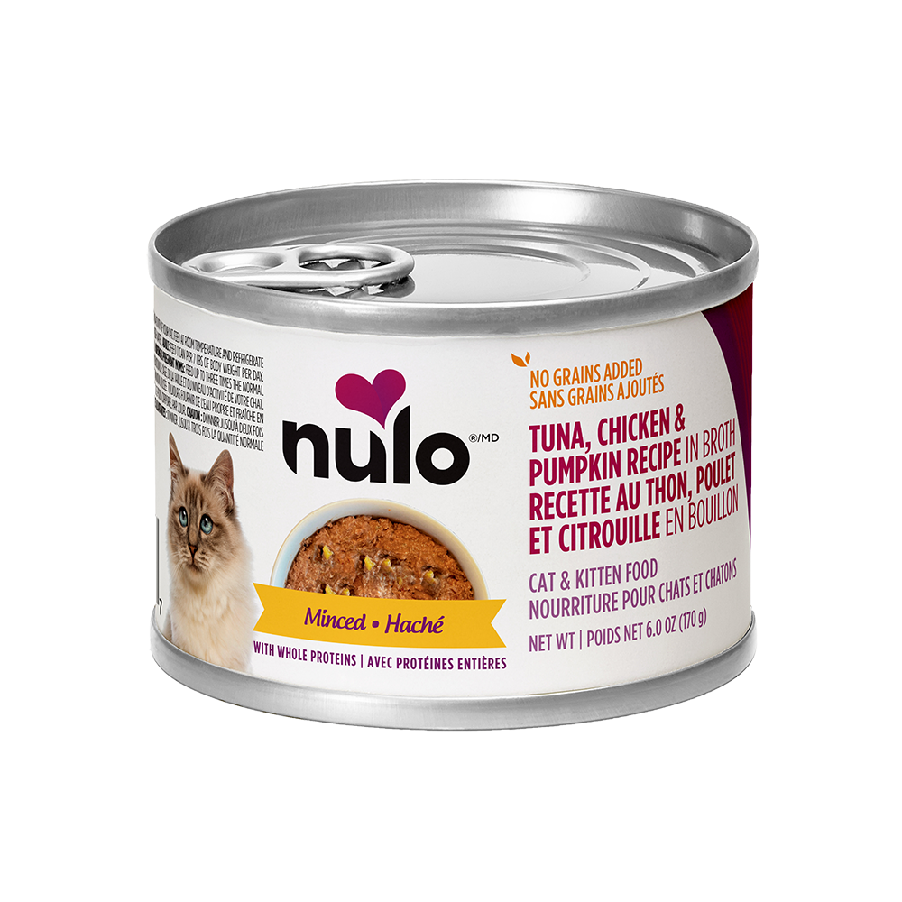 Nulo - Cat - Minced Grain Free Tuna, Chicken & Pumpkin Recipe in Broth