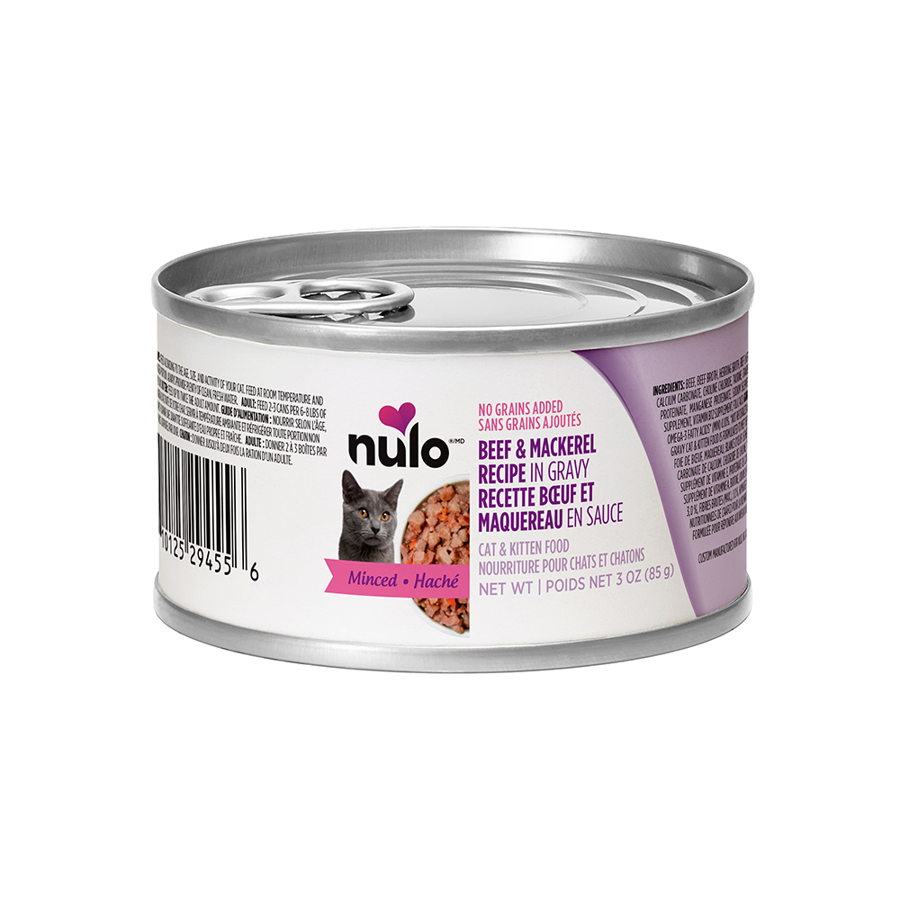 Nulo - Cat - Freestyle Grain Free Minced Beef & Mackerel Recipe in Gravy