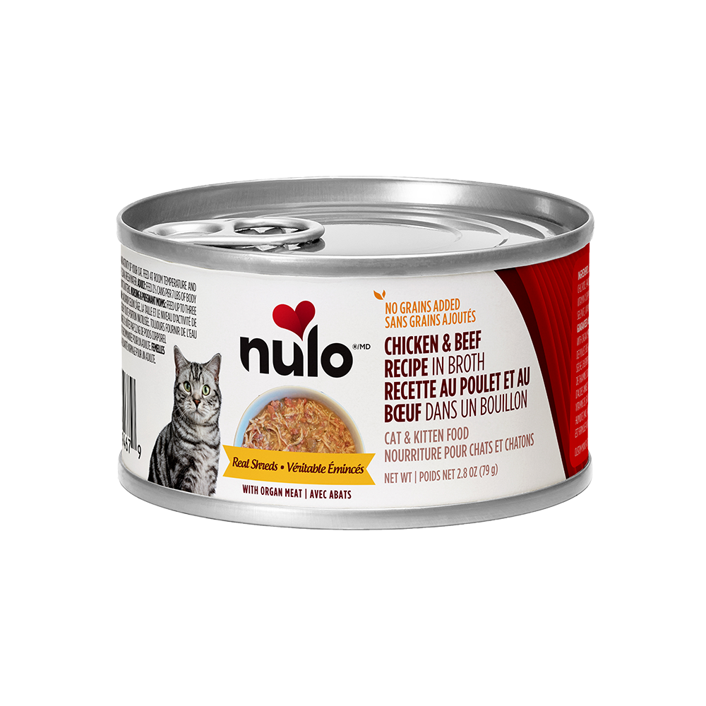 Nulo - Cat - Organ Meats Real Shreds Grain Free Chicken & Beef Recipe in Broth