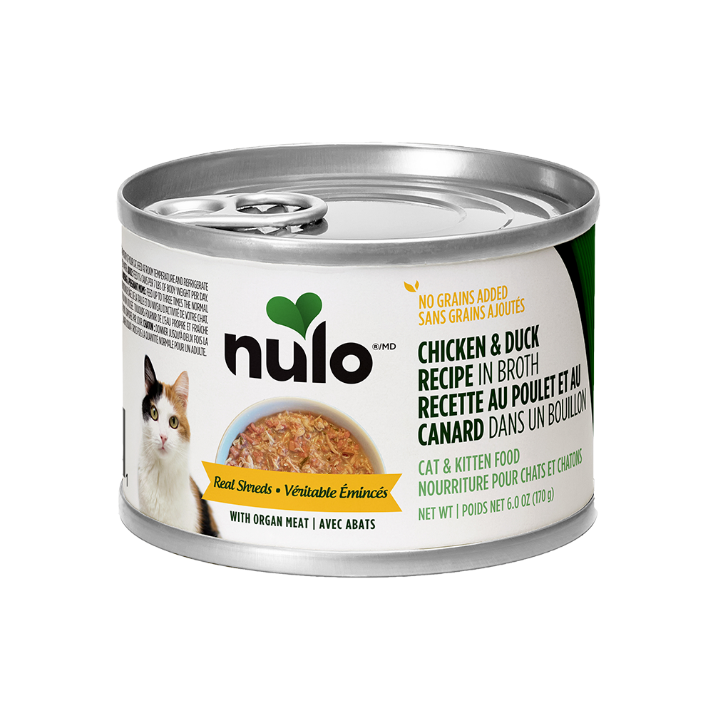 Nulo - Cat - Organ Meats Real Shreds Grain Free Chicken & Duck Recipe in Broth