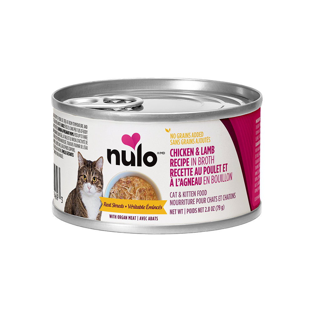 Nulo - Cat - Organ Meats Real Shreds Grain Free Chicken & Lamb Recipe in Broth