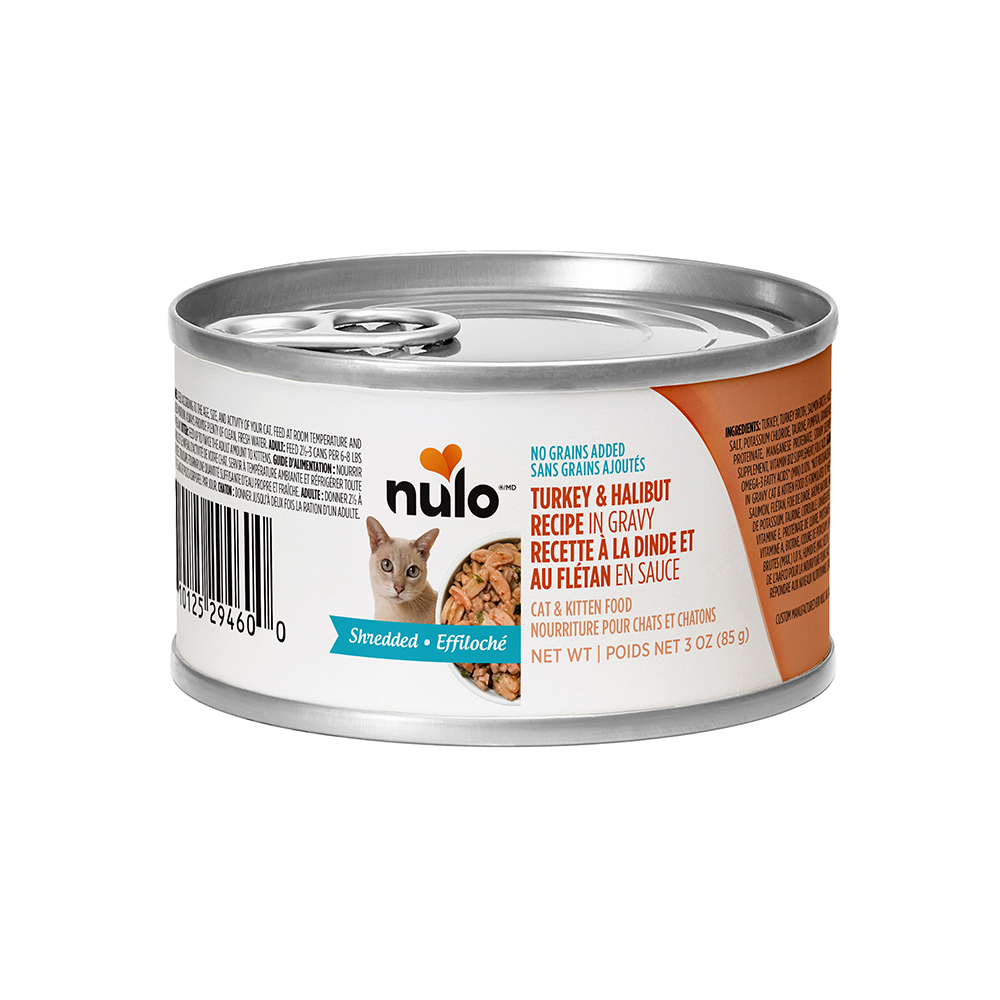 Nulo - Cat - Freestyle Shredded Grain Free Turkey & Halibut Recipe in Gravy