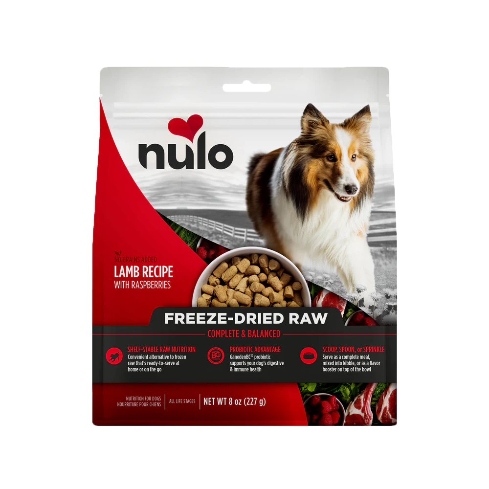 Nulo - Dog - Freeze Dried Grain Free Raw Lamb & Raspberries