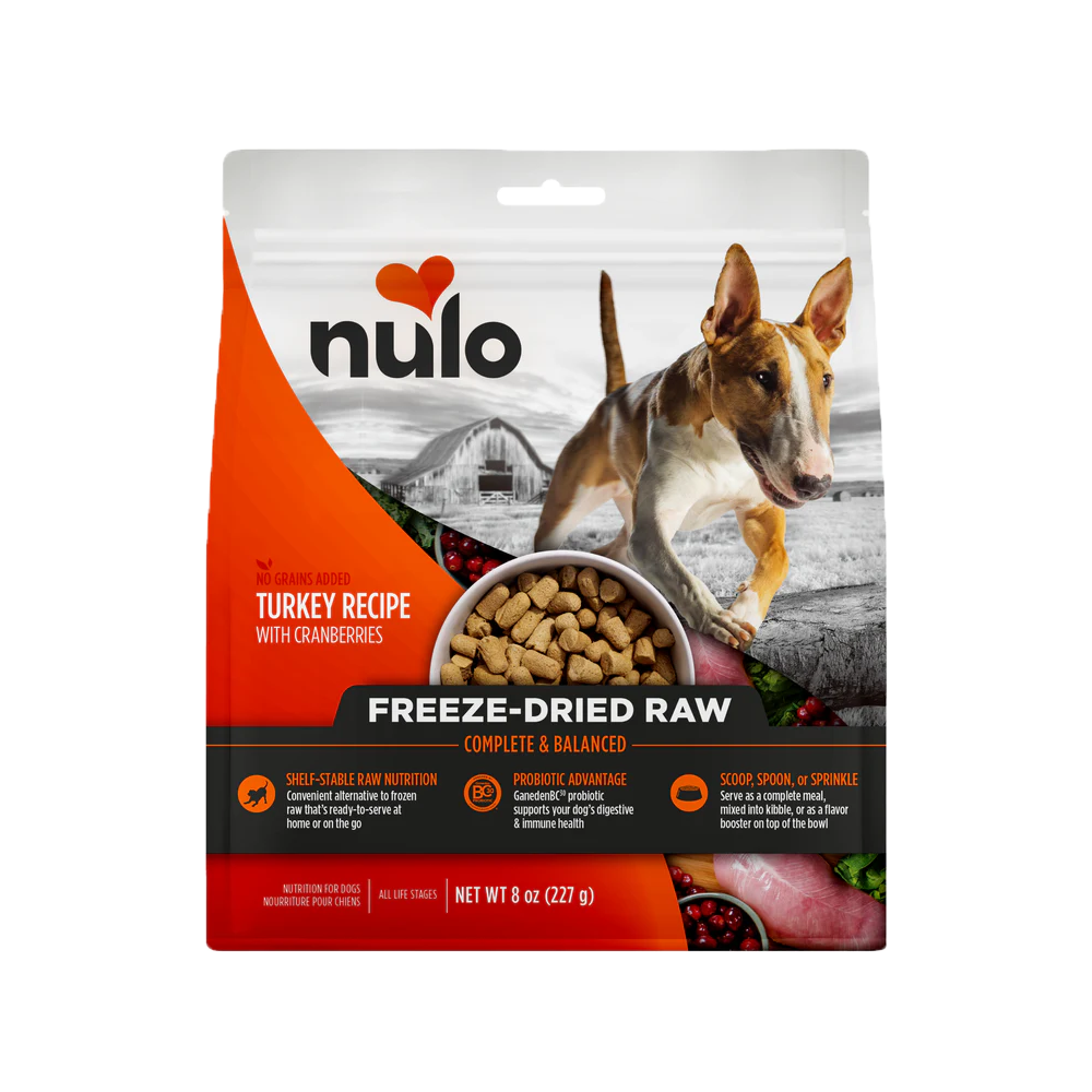Nulo - Dog - Freeze Dried Raw Grain Free Turkey & Cranberries