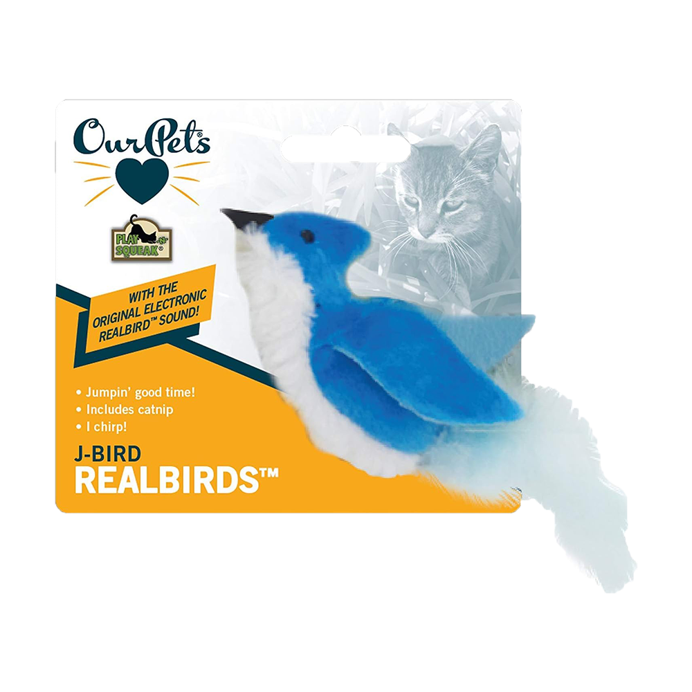 Our Pets - Cat - Play N Squeak Real Bird J-Bird