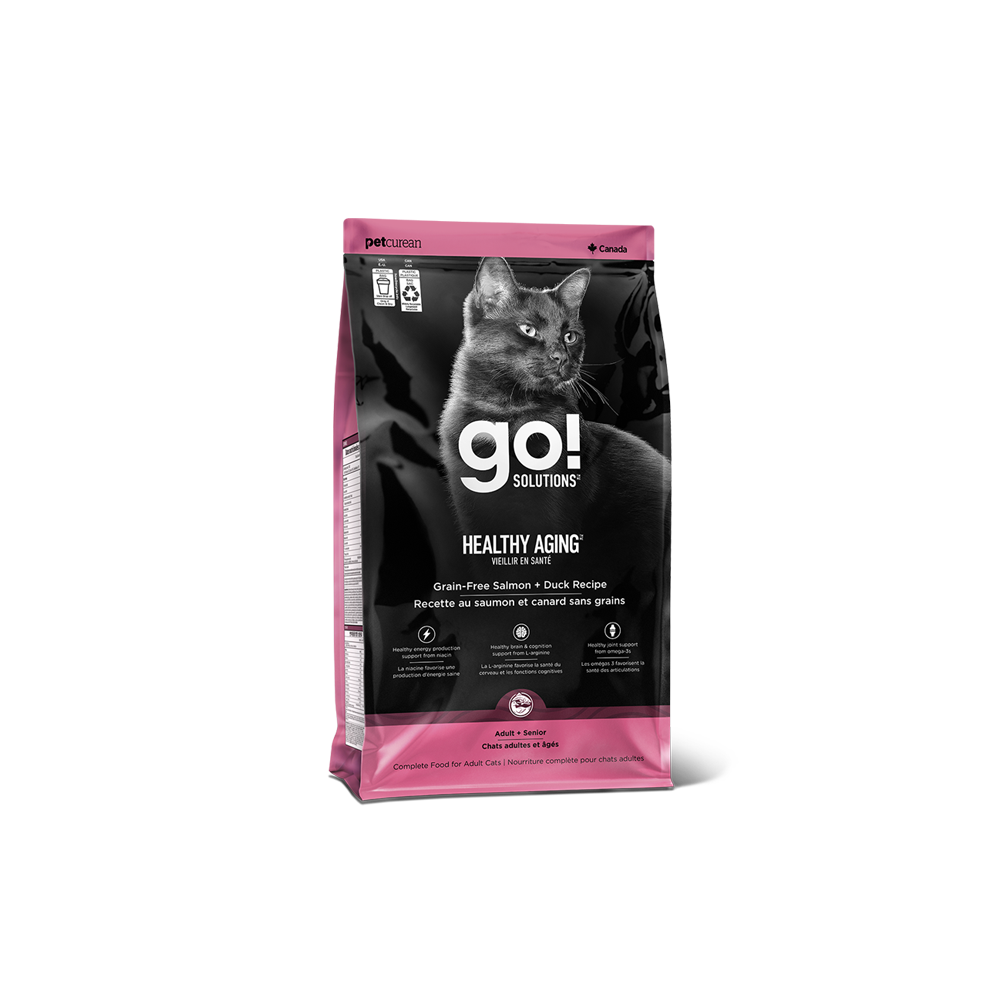 Go! Solutions - Cat - Healthy Aging Grain Free Salmon & Duck Recipe