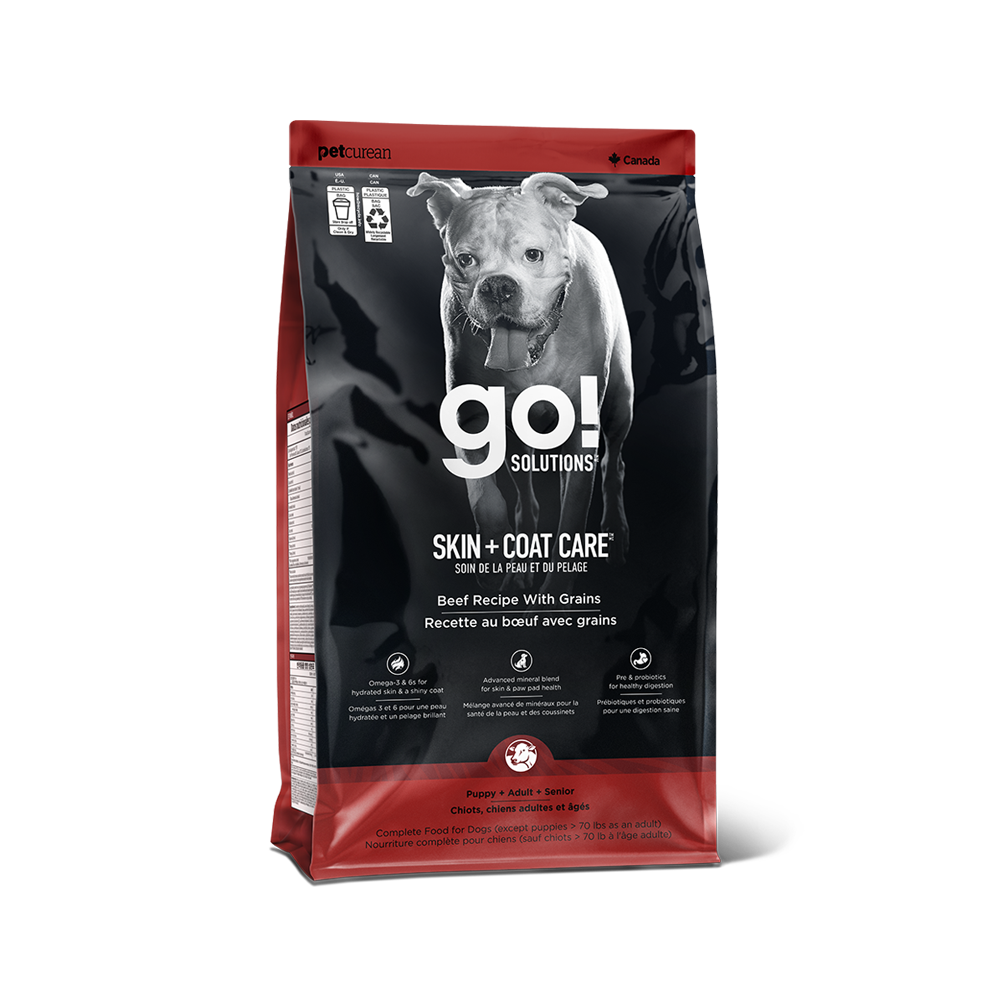 Go! Solutions - Dog - Skin & Coat Care Beef Recipe with Grains