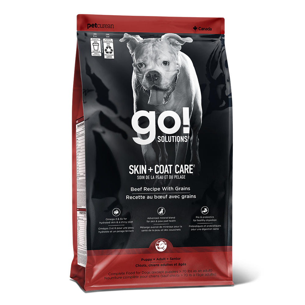 Go! Solutions - Dog - Skin & Coat Care Beef Recipe with Grains