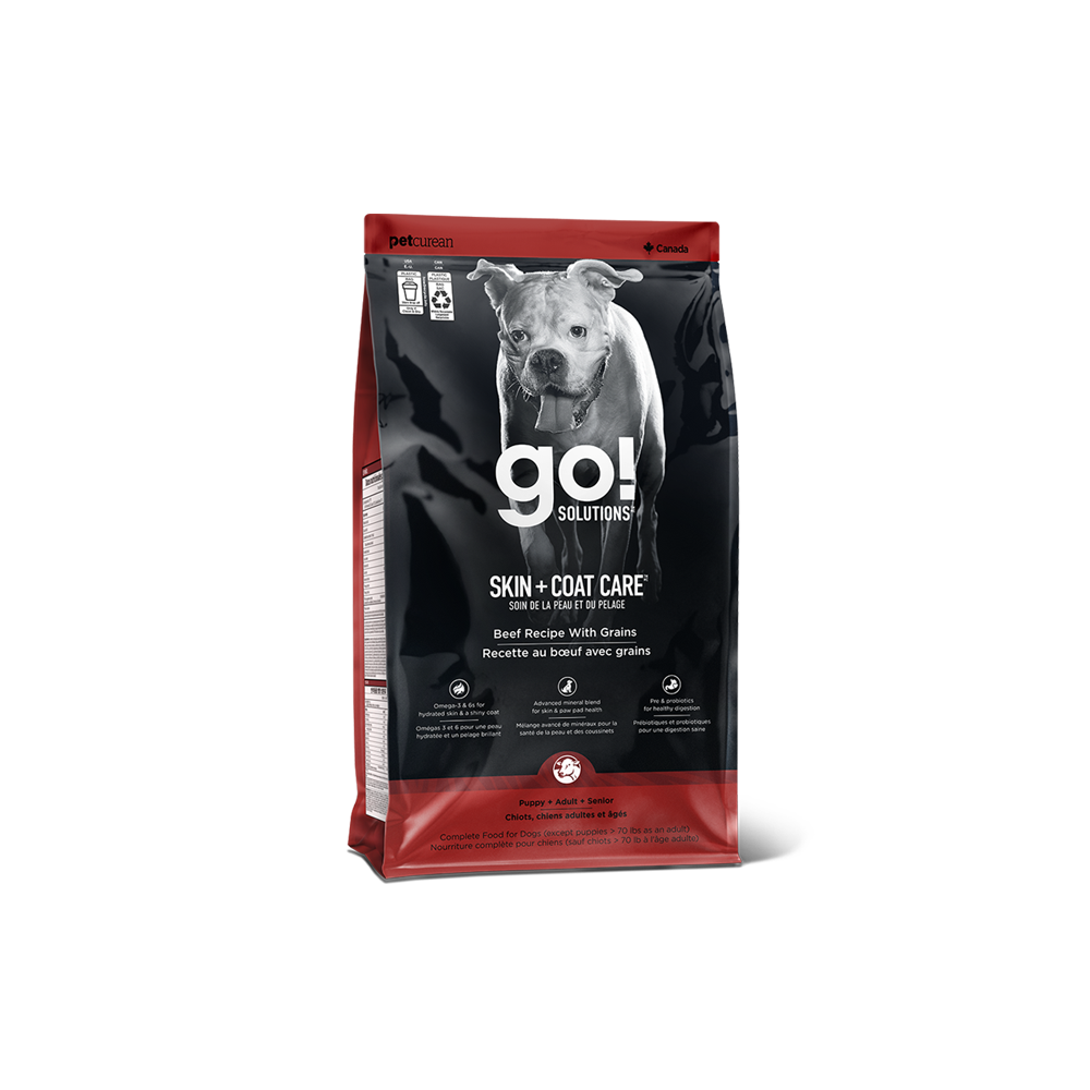 Go! Solutions - Dog - Skin & Coat Care Beef Recipe with Grains