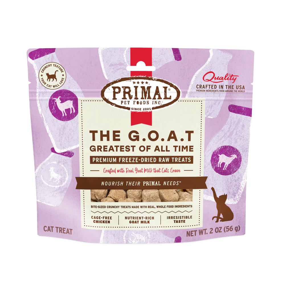 Primal - Cat - The G.O.A.T. Freeze Dried Treats Chicken & Goat Milk