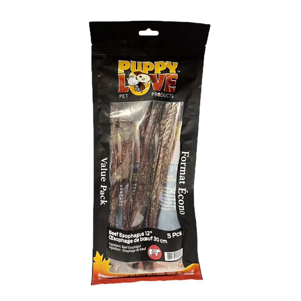 Puppy Love - Dog - Beef Esophagus 12 Value