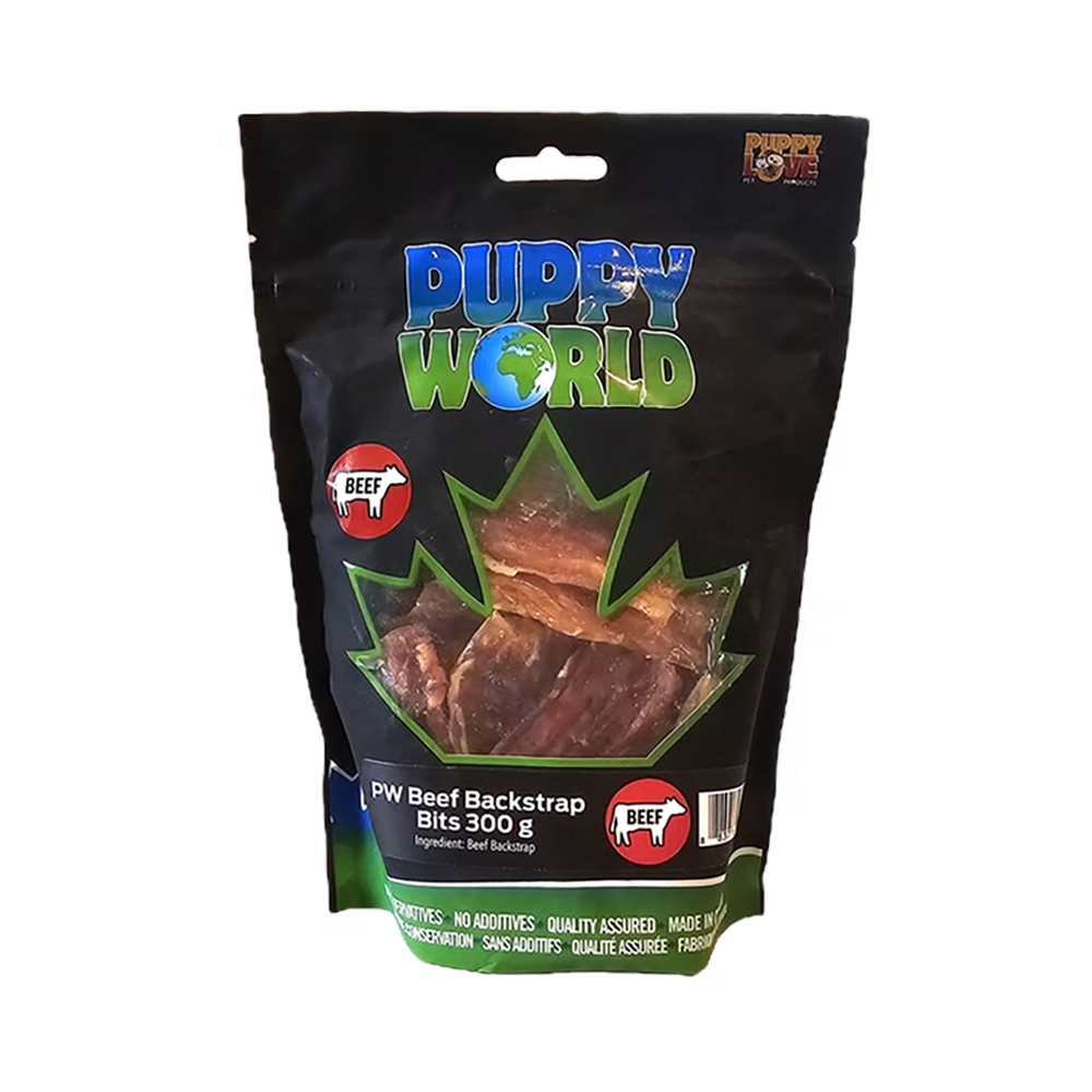 Puppy World - Dog - Backstrap Bits - Beef