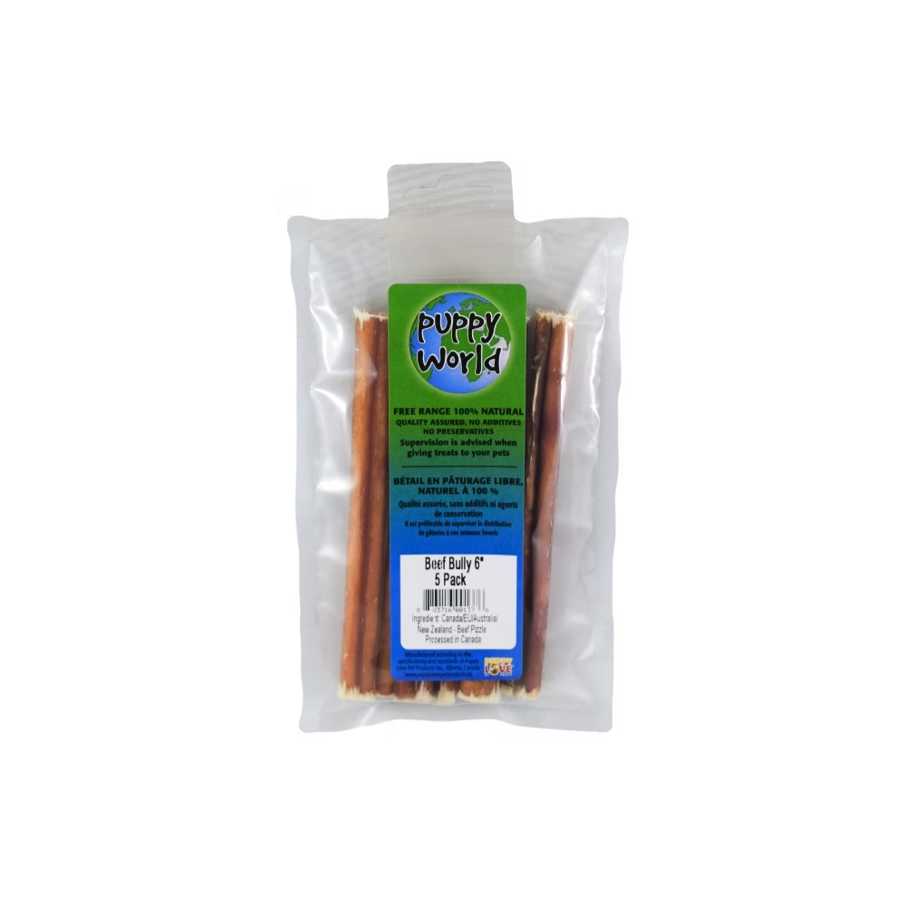 Puppy World - Dog - Bully Stick - Beef