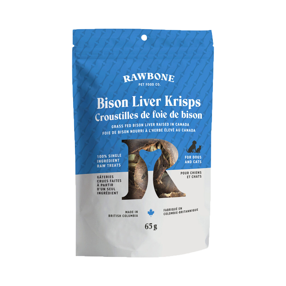 Rawbone - Cat & Dog - Krisps Bison Liver