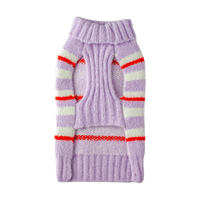 Silver Paw - Dog - Lila Striped Sweater Lilac