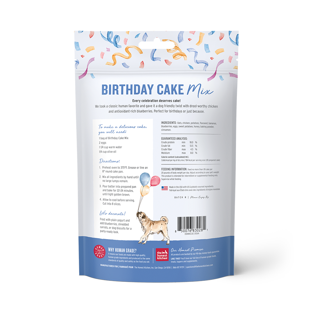The Honest Kitchen - Dog - Ready-To-Make Birthday Cake with Chicken