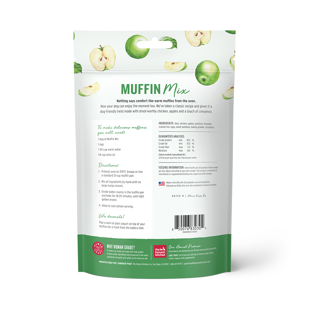 The Honest Kitchen - Dog - Ready-To-Make Muffins Chicken & Apple