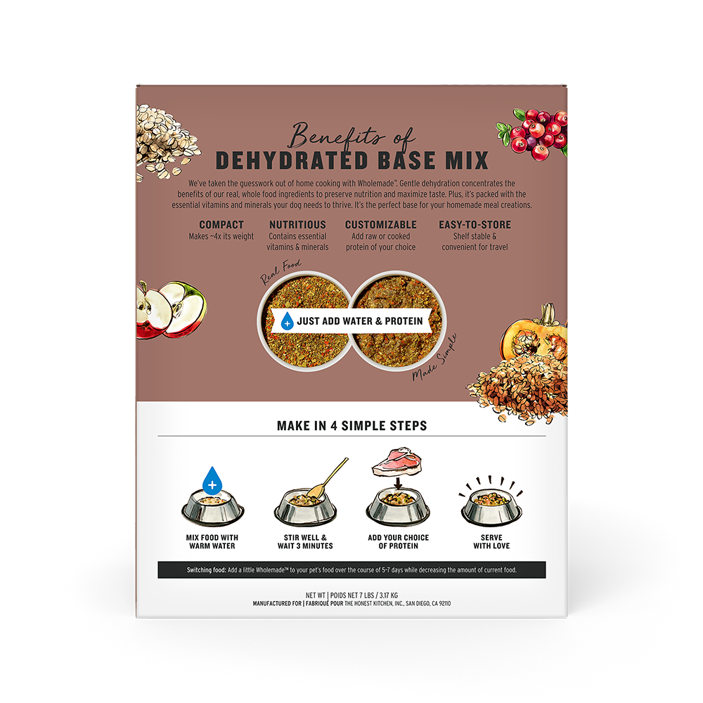 The Honest Kitchen - Dog - Wholemade Dehydrated Whole Grain Veggie & Fruit Base Mix