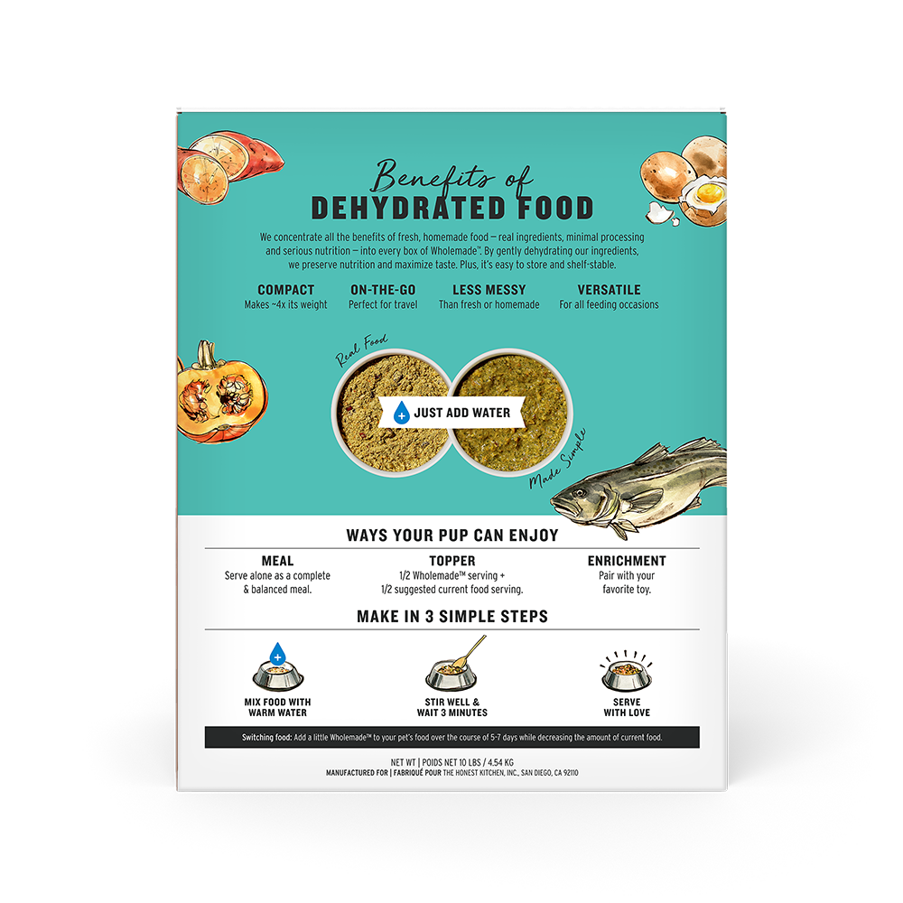 The Honest Kitchen - Dog - Wholemade Dehydrated Grain Free Fish