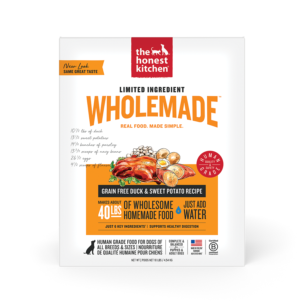 The Honest Kitchen - Dog - Wholemade Dehydrated Grain Free LID Duck & Sweet Potato