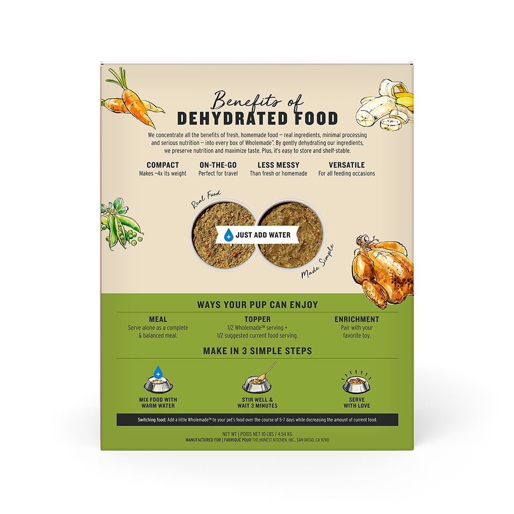 The Honest Kitchen - Dog - Dehydrated Whole Grain Chicken