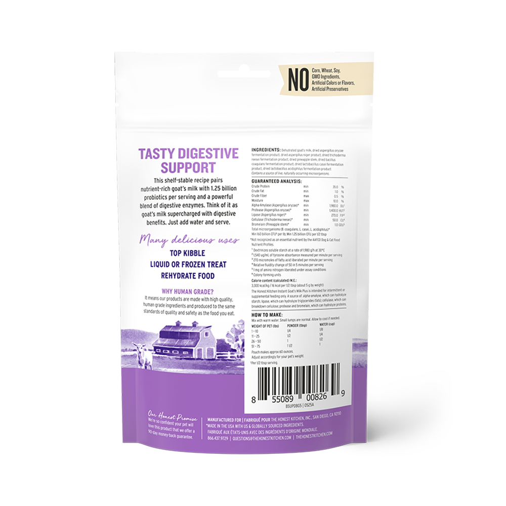 The Honest Kitchen - Cat & Dog - Instant Goat's Milk Plus