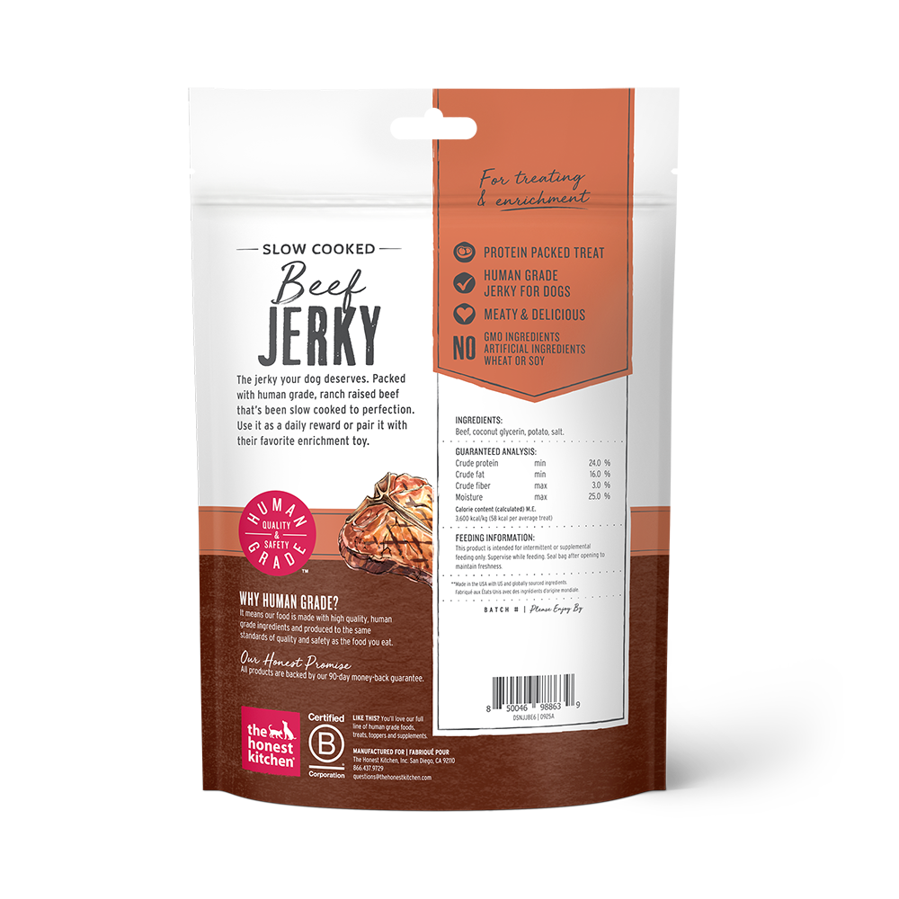 The Honest Kitchen - Dog - Slow Cooked Beef Jerky