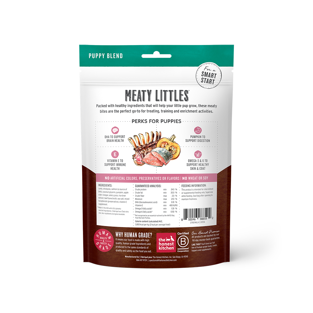 The Honest Kitchen - Dog - Meaty Littles Training Treats Puppy Lamb & Salmon