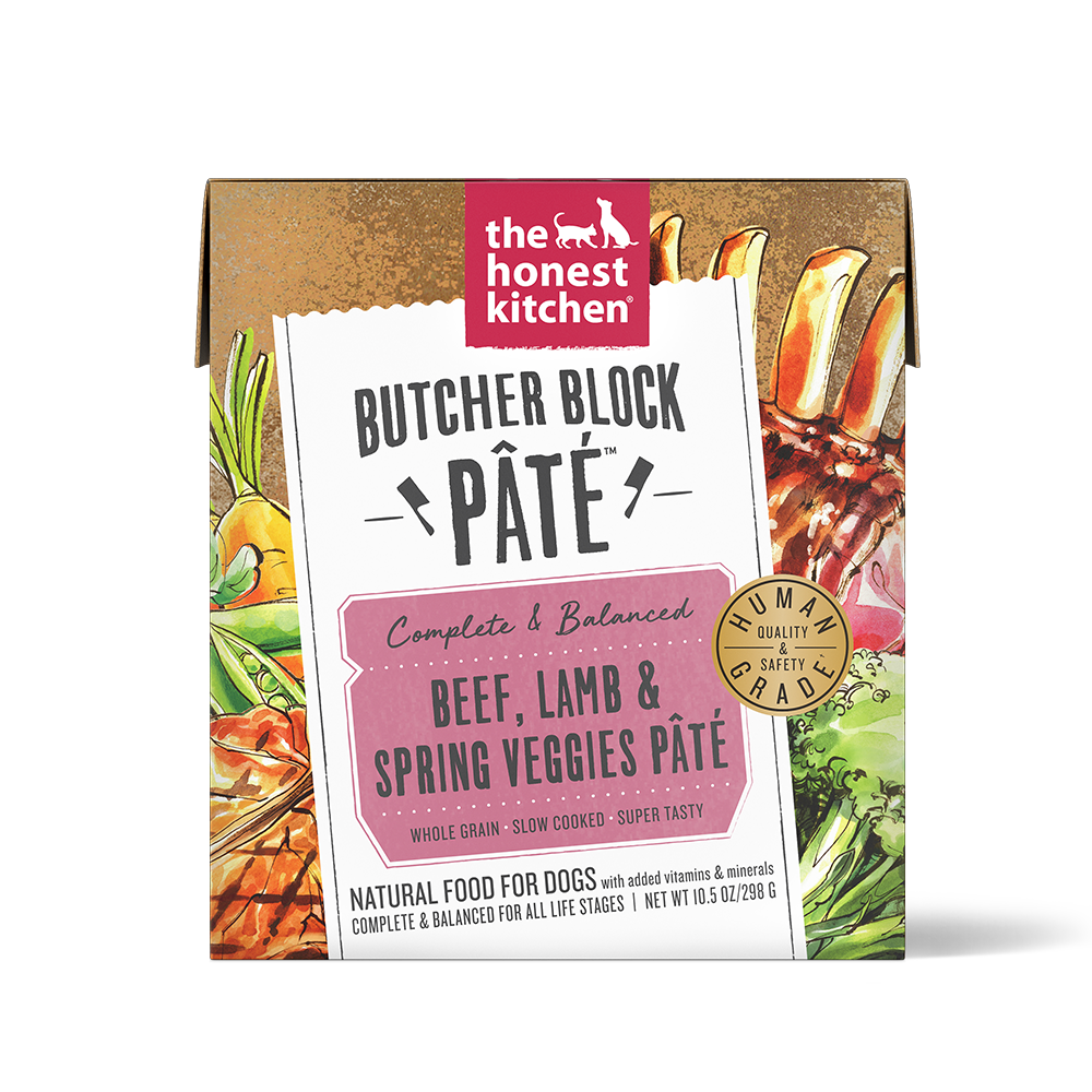 The Honest Kitchen - Dog - Butcher Block Pate Beef, Lamb & Veggie
