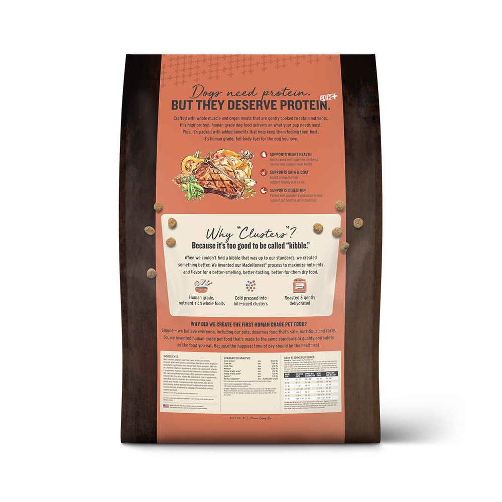 The Honest Kitchen - Dog - Protein Plus+ Clusters Grain Free Beef & Chicken