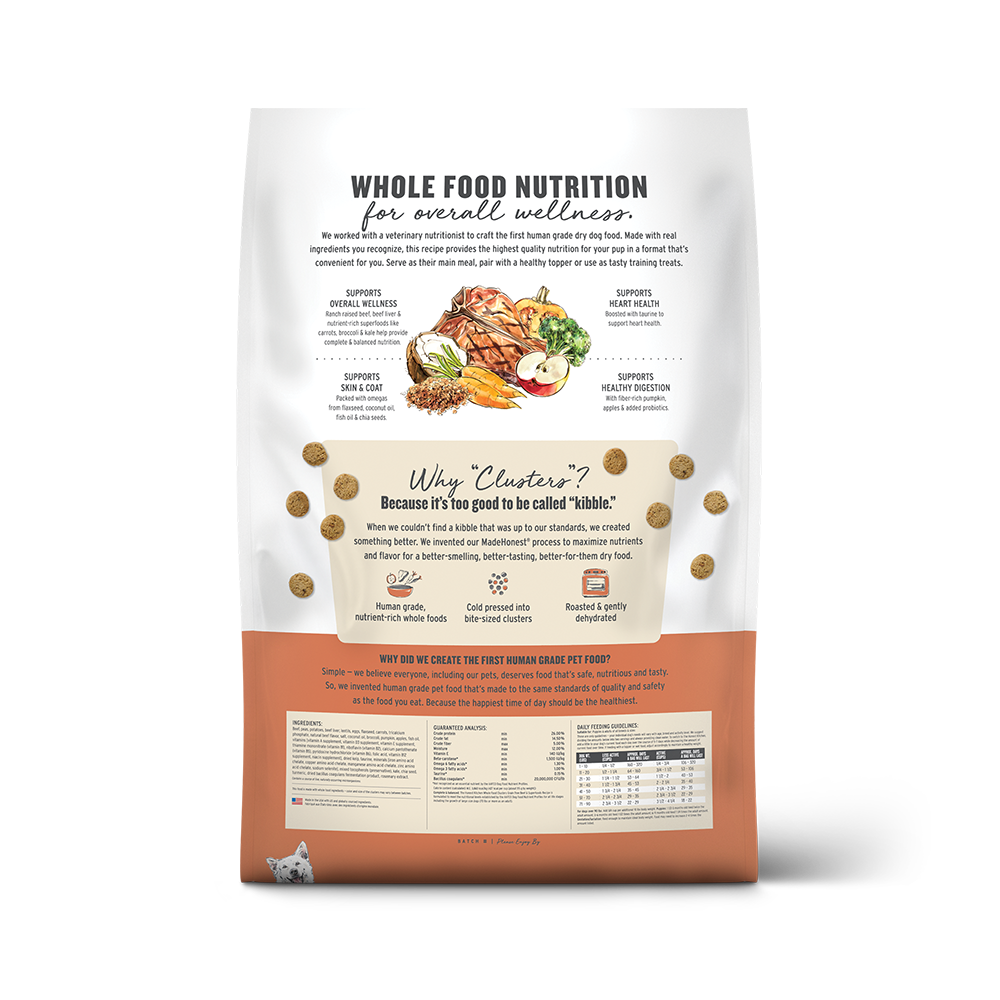The Honest Kitchen - Dog - Whole Food Clusters Grain Free Beef