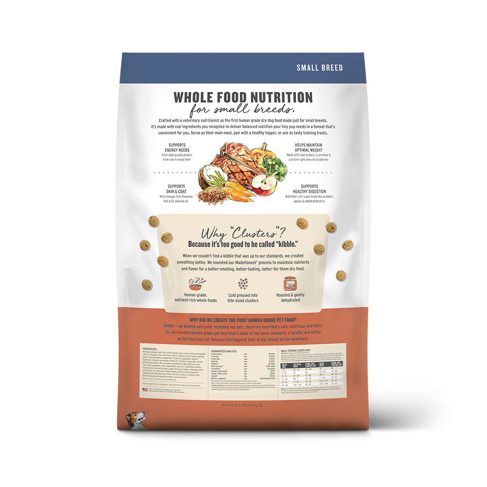 The Honest Kitchen - Dog - Whole Food Clusters Grain Free Small Breed Beef