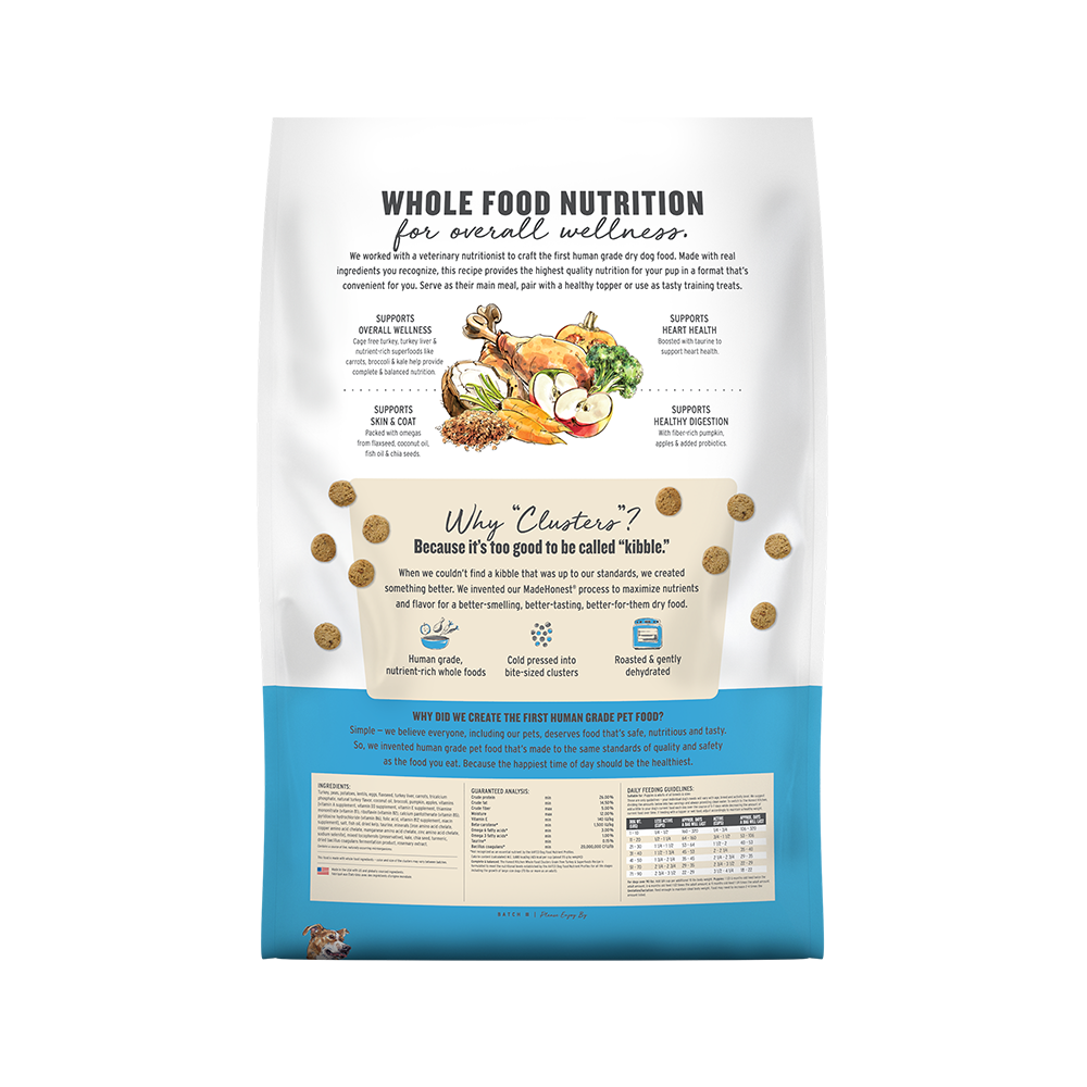 The Honest Kitchen - Dog - Whole Food Clusters Grain Free Turkey