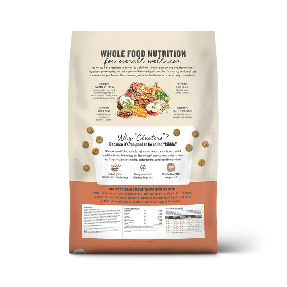 The Honest Kitchen - Dog - Whole Food Clusters Whole Grain Beef