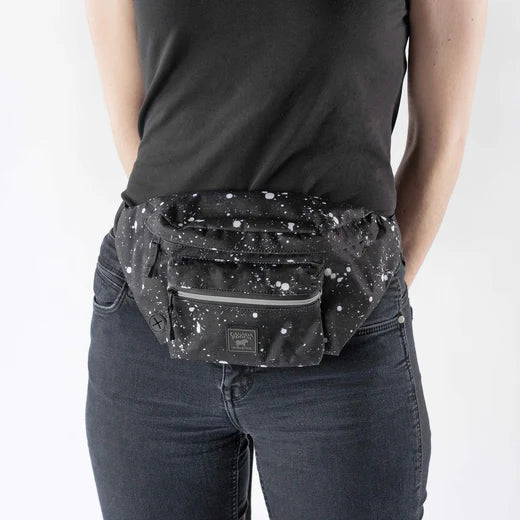Canada Pooch - Dog - The Everything Fanny Pack Black Splatter