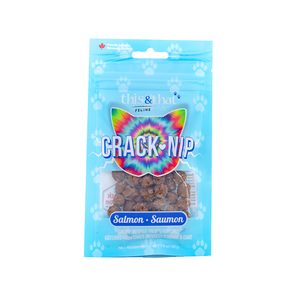 This & That Canine Co. - Cat - Snack Station Treats Crack-Nip Salmon