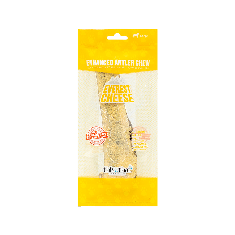 This & That Canine Co. - Dog - Enhanced Antler Chew Everest Cheese