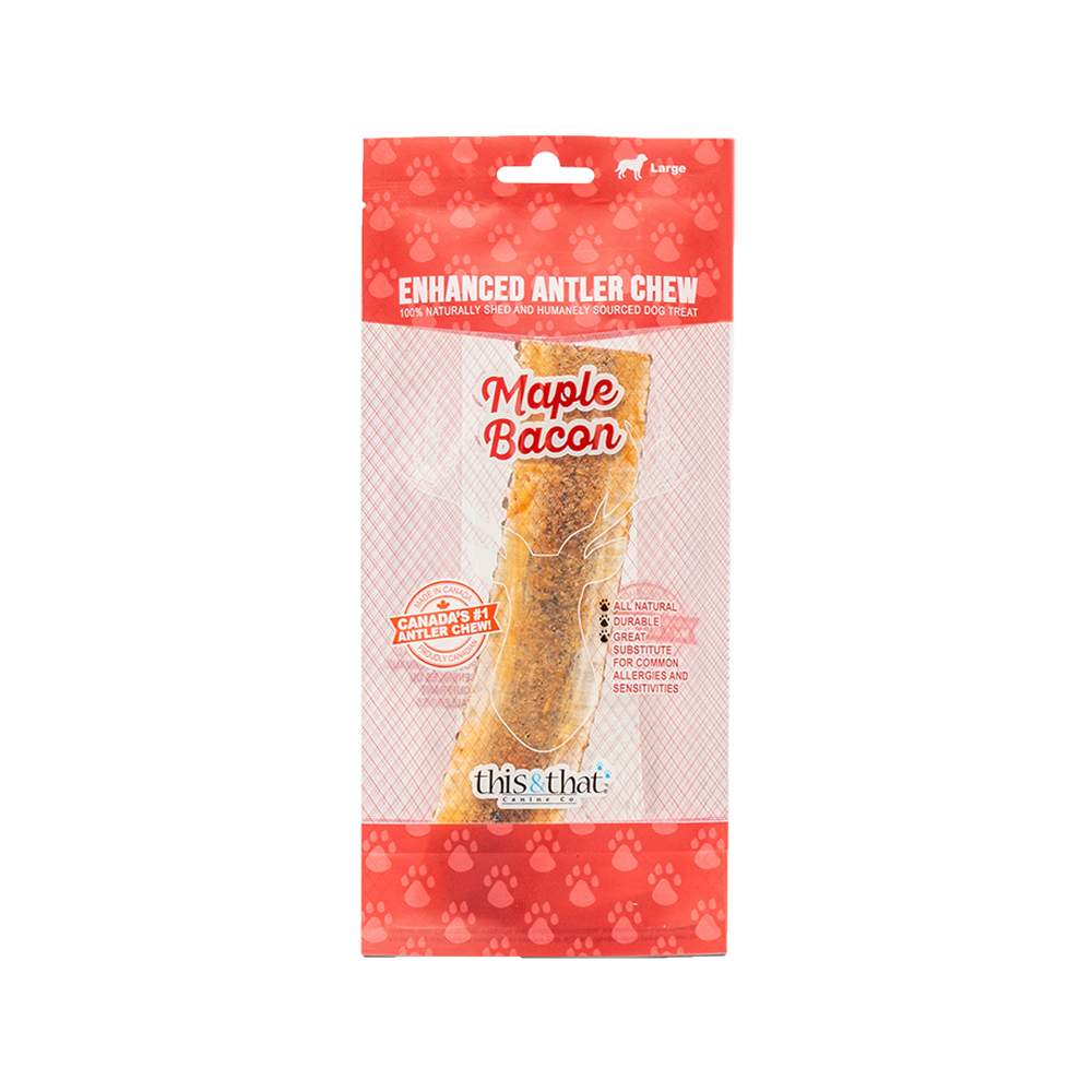 This & That Canine Co. - Dog - Enhanced Antler Chew Maple Bacon