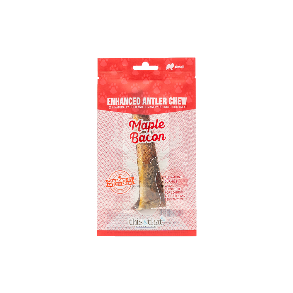 This & That Canine Co. - Dog - Enhanced Antler Chew Maple Bacon