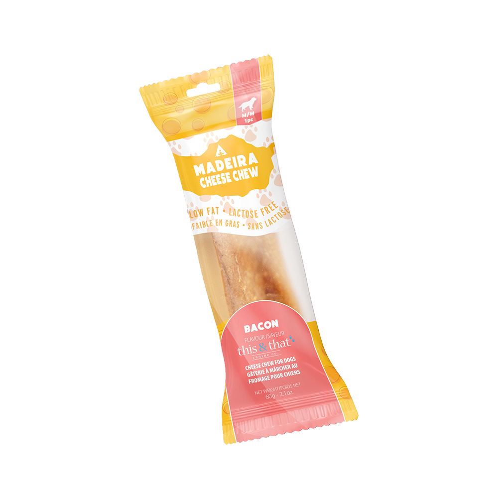 This & That Canine Co. - Dog - Madeira Cheese Chew Bacon Single