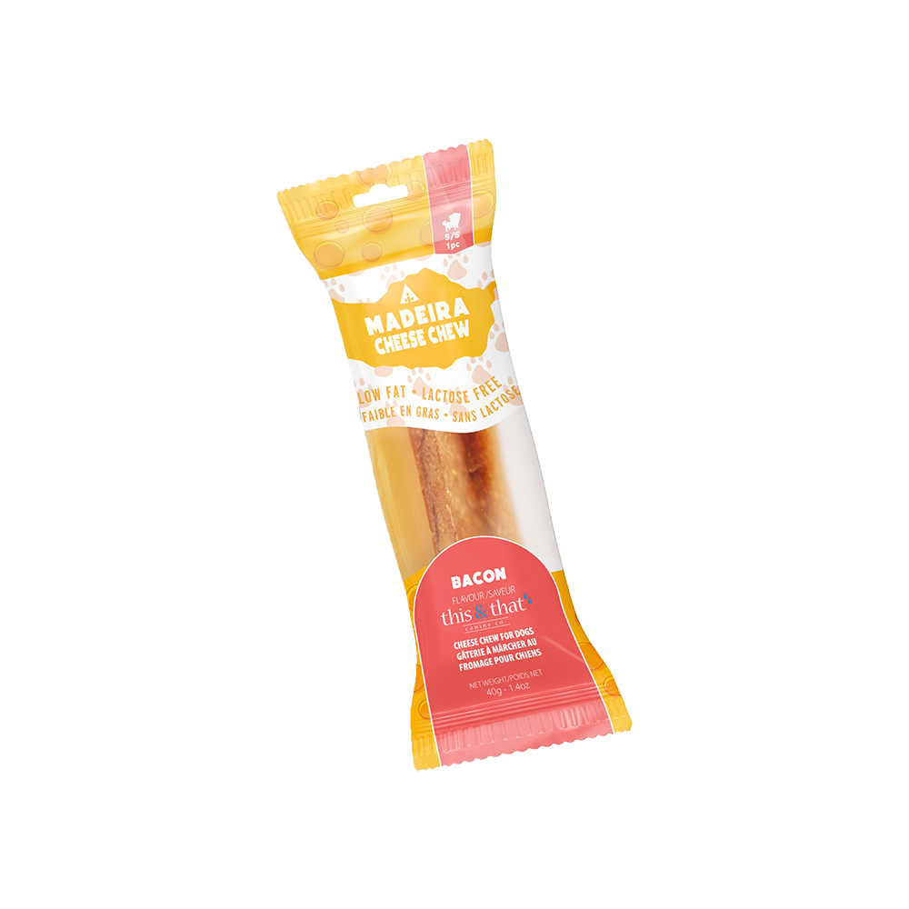 This & That Canine Co. - Dog - Madeira Cheese Chew Bacon Single