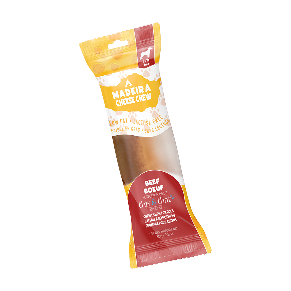 This & That Canine Co. - Dog - Madeira Cheese Chew Beef Single