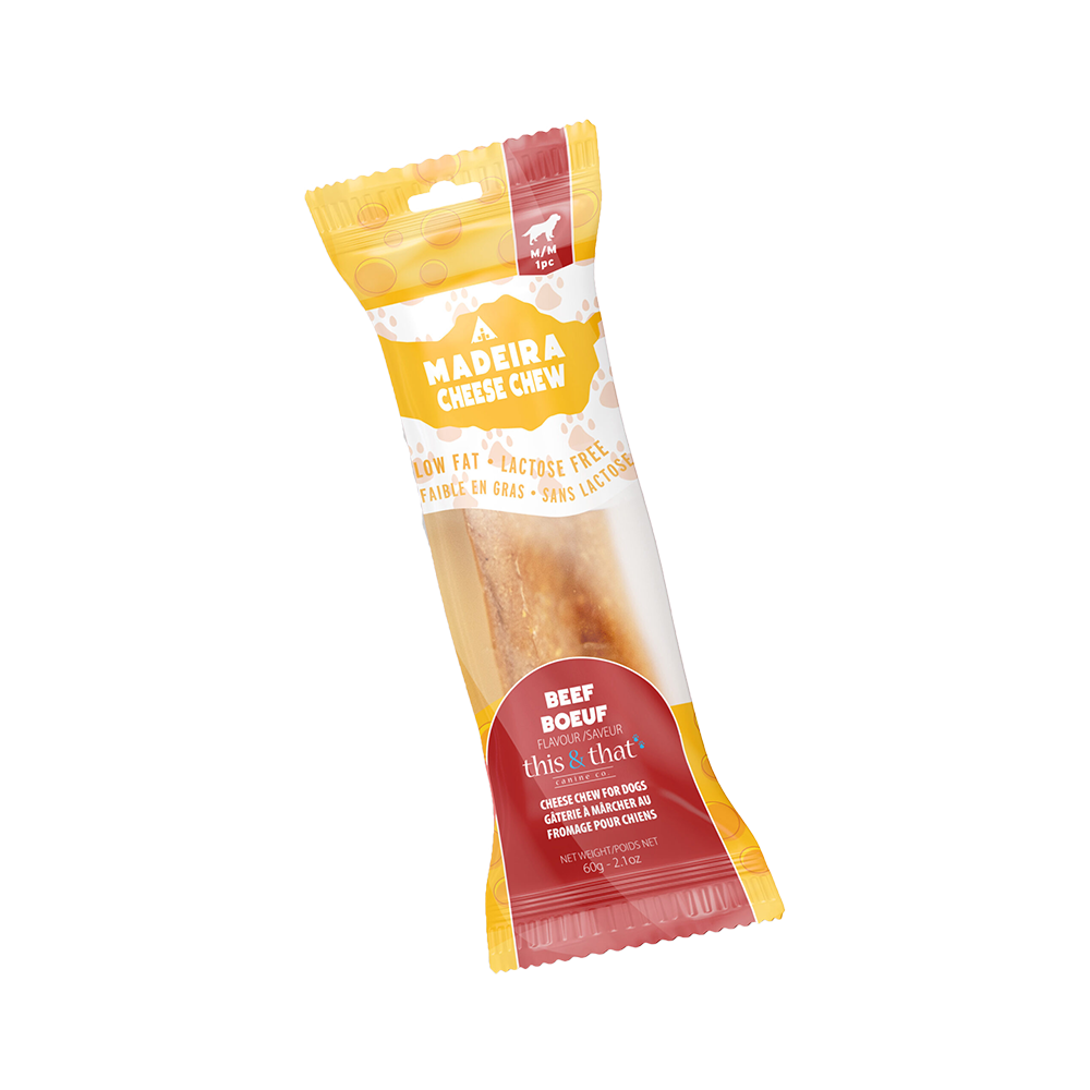 This & That Canine Co. - Dog - Madeira Cheese Chew Beef Single